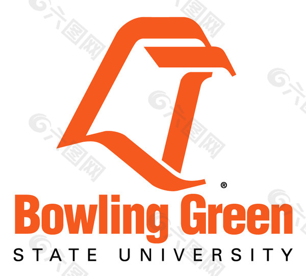 Bowling_Green_Falcons(1) logo设计欣赏 Bowling_Green_Falcons(1)学校标志下载标志设计欣赏