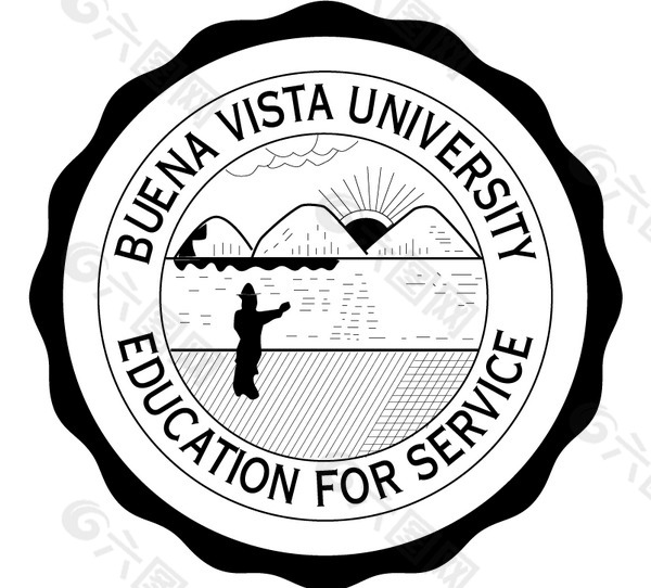 Buena_Vista_University(1) logo设计欣赏 Buena_Vista_University(1)学校标志下载标志设计欣赏