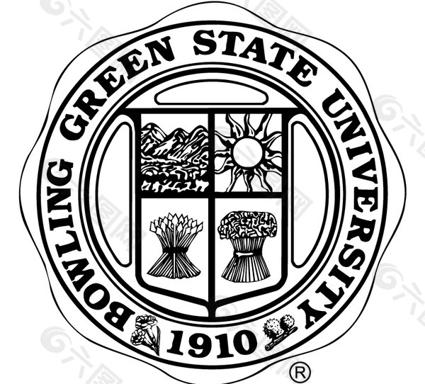 Bowling_Green_State_University(1) logo设计欣赏 Bowling_Green_State_University(1)学校标志下载标志设计欣赏
