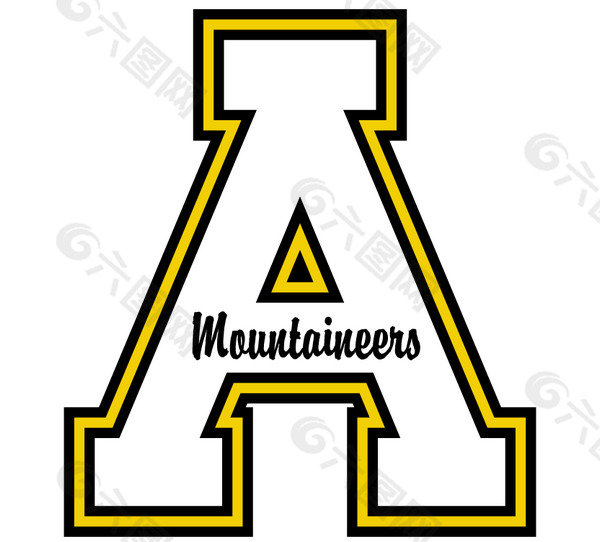 ASU_Mountaineers(4) logo设计欣赏 ASU_Mountaineers(4)大学LOGO下载标志设计欣赏