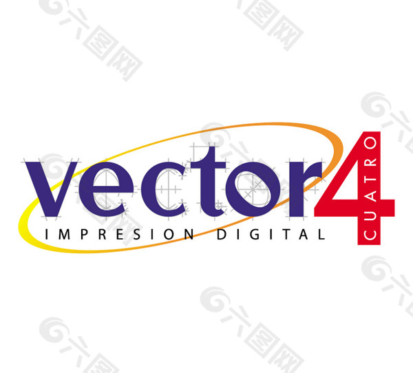Vector4 logo设计欣赏 Vector4工作室LOGO下载标志设计欣赏