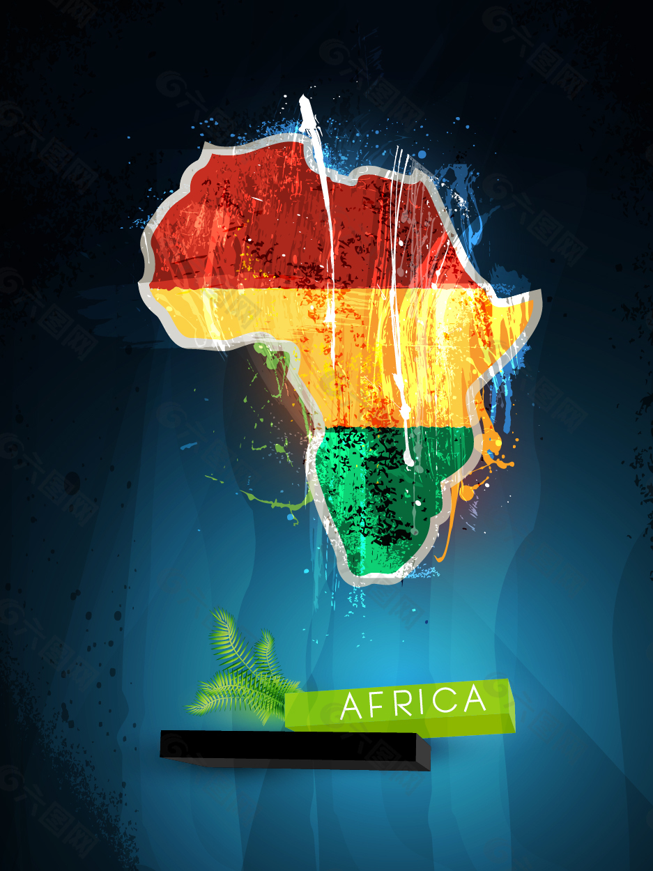 三彩地图AFRICA