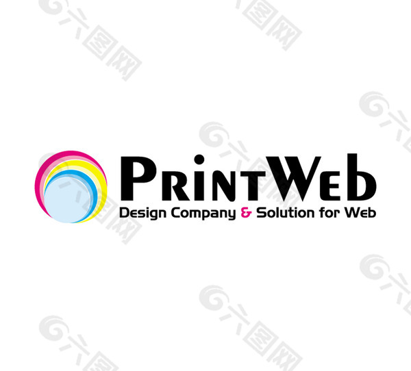 PrintWeb logo设计欣赏 PrintWeb广告公司LOGO下载标志设计欣赏