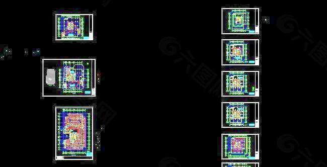 高层建筑楼照明平面布置图