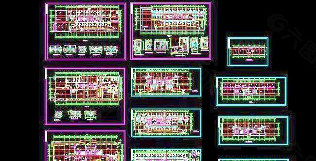 商业综合办公楼建筑施工设计图