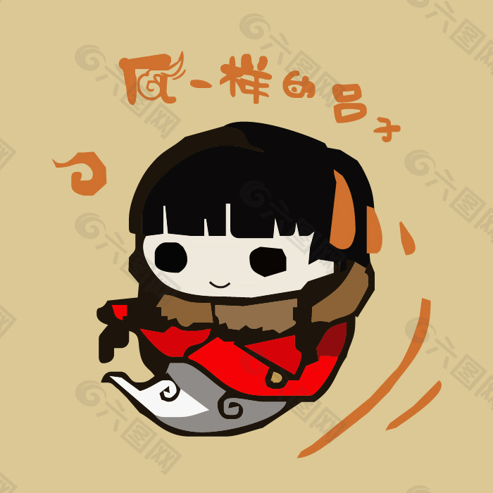 印花矢量图 卡通 卡通人物 女孩 文字 免费素材