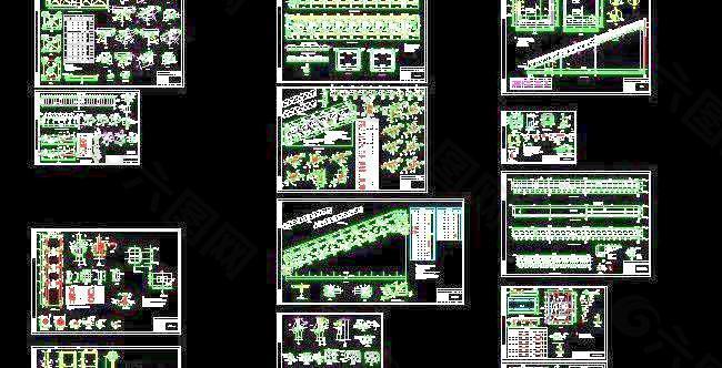 钢桁架及混凝土桁架结构施工图