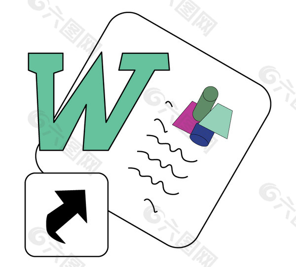 Word_97 logo设计欣赏 Word_97电脑周边标志下载标志设计欣赏