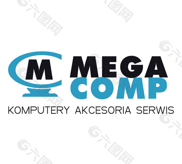 MegaComp logo设计欣赏 MegaComp硬件公司LOGO下载标志设计欣赏