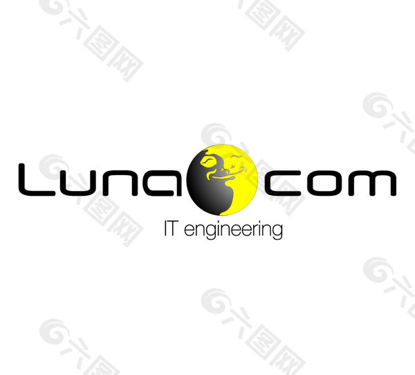Lunacom logo设计欣赏 Lunacom硬件公司LOGO下载标志设计欣赏