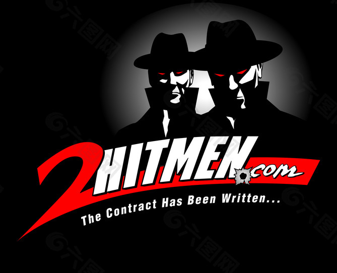 WWW_2HITMEN_COM logo设计欣赏 WWW_2HITMEN_COM时尚名牌LOGO下载标志设计欣赏