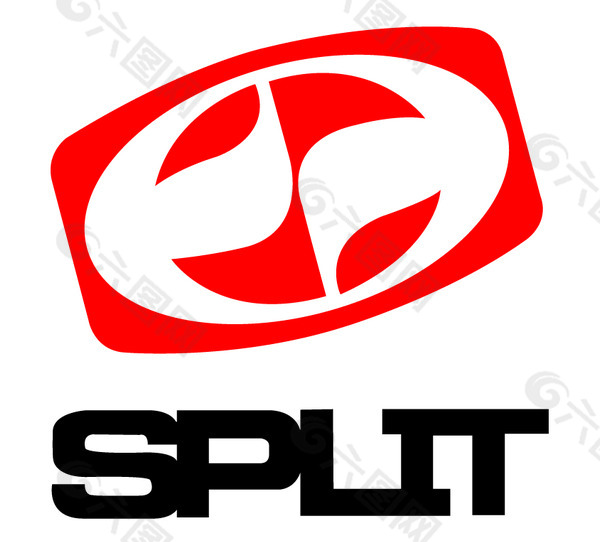 Split logo设计欣赏 Split名牌衣服LOGO下载标志设计欣赏