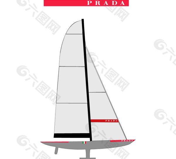 Prada logo设计欣赏 Prada名牌衣服标志下载标志设计欣赏