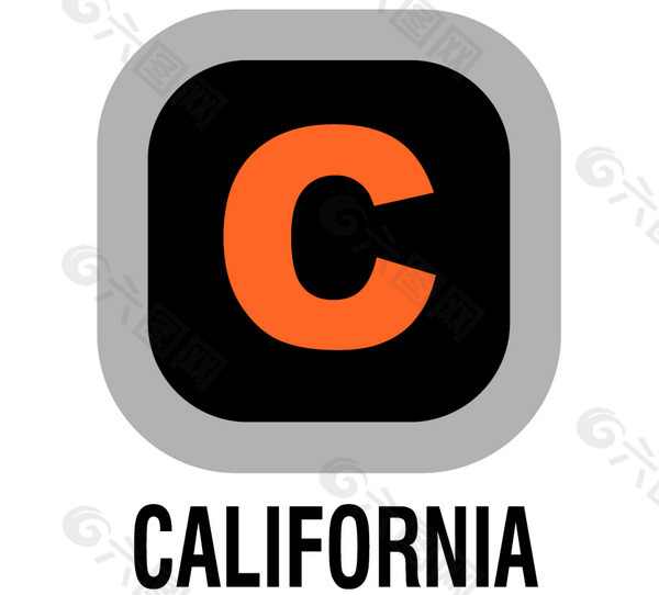 California logo设计欣赏 California服装品牌LOGO下载标志设计欣赏