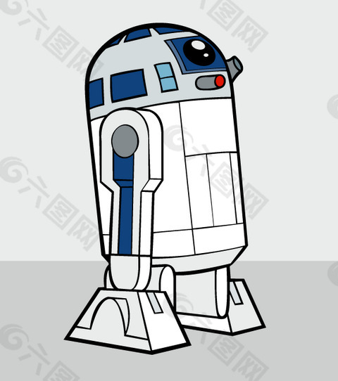 R2D2 logo设计欣赏 R2D2卡通形象标志下载标志设计欣赏