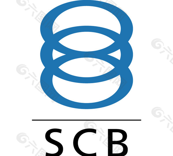 SCB logo设计欣赏 SCB金融业标志下载标志设计欣赏