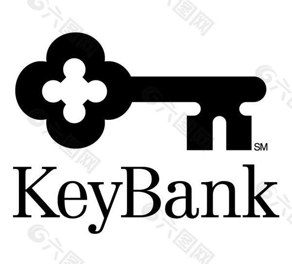 Key_Bank(1) logo设计欣赏 Key_Bank(1)信贷机构LOGO下载标志设计欣赏