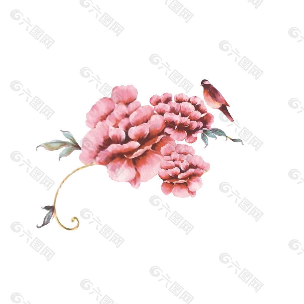 位图 psd 植物 花朵 牡丹花 免费素材