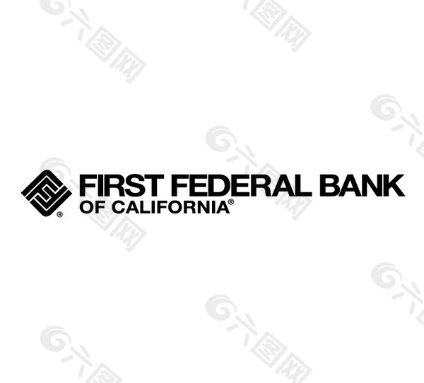 First_Federal_Bank_of_California logo设计欣赏 First_Federal_Bank_of_California金融机构LOGO下载标志设计欣赏