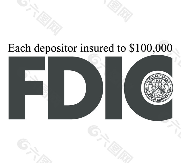 FDIC(1) logo设计欣赏 FDIC(1)金融机构LOGO下载标志设计欣赏