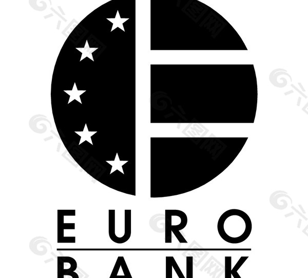 Euro_Bank(1) logo设计欣赏 Euro_Bank(1)金融机构LOGO下载标志设计欣赏