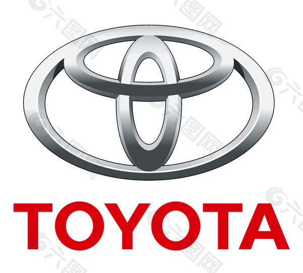 Toyota(4) logo设计欣赏 Toyota(4)矢量名车logo下载标志设计欣赏