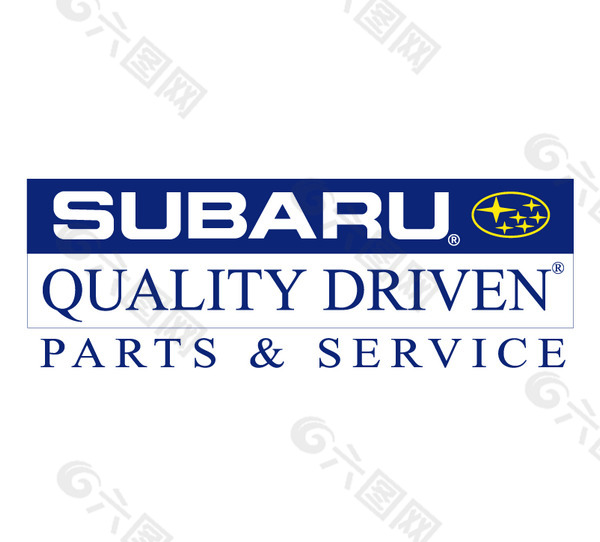 Subaru_Quality_Driven_Parts__and__Service logo设计欣赏 Subaru_Quality_Driven_Parts__and__Service矢量名车logo