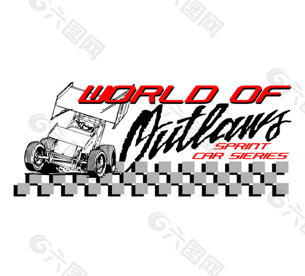 World_Of_Outlaws logo设计欣赏 World_Of_Outlaws矢量名车logo下载标志设计欣赏