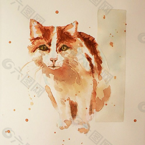 位图 动物 猫 艺术效果 手绘 免费素材