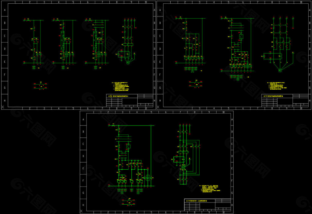 电动机控制图集（10张）CAD图纸