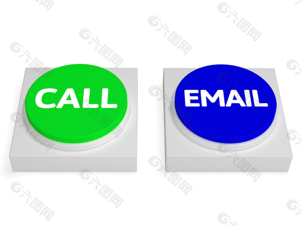 电话电子邮件按钮显示电话和电子邮件