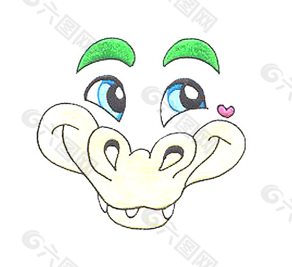 绣花 动物 恐龙 脸 免费素材