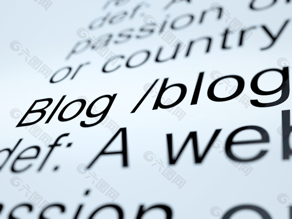 博客网站的博客或博客特写显示定义