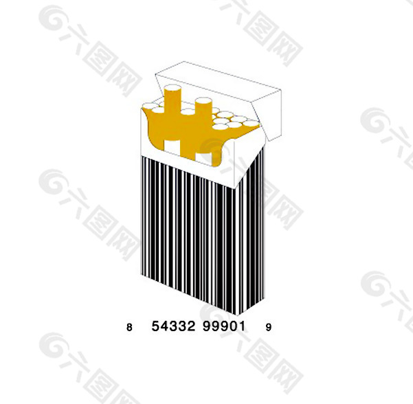 位图 生活元素 烟盒 文字 数字 免费素材