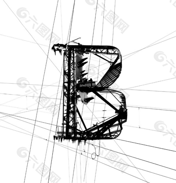 位图 纯文字 英文 英文字母 文字设计 免费素材
