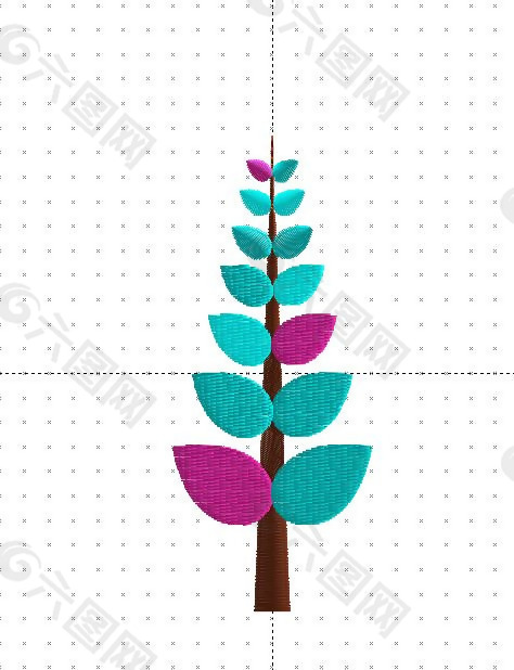 绣花 植物 树 免费素材