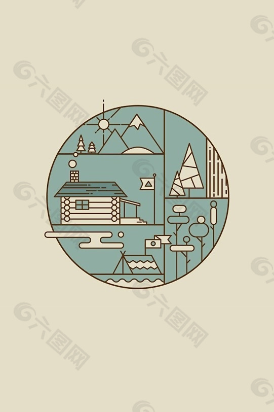 位图 几何 圆形 三角形 建筑 免费素材