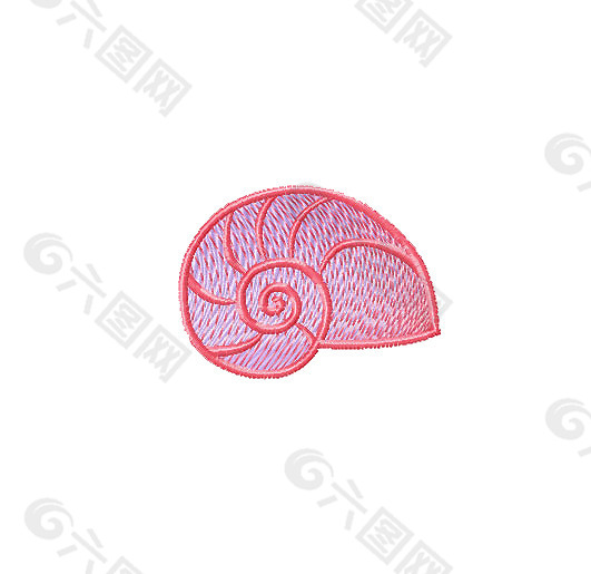 绣花 动物 蜗牛 高清 免费素材
