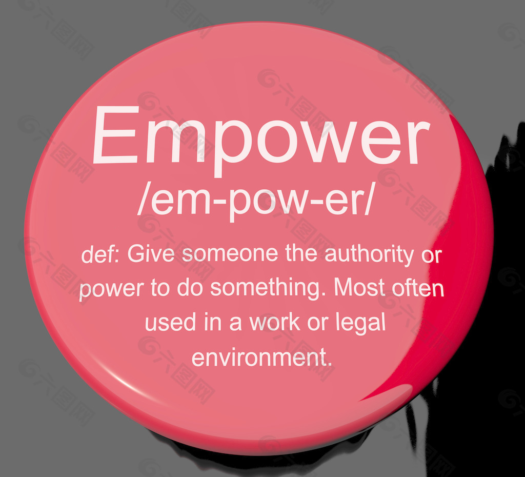 授权的定义按钮展示权威或权力给做某事