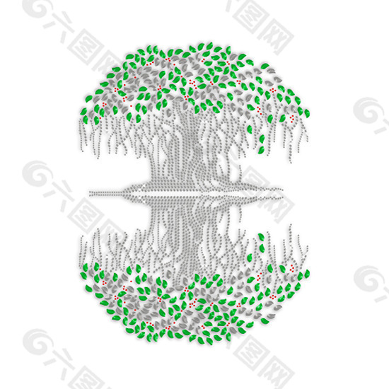 烫钻 植物 树 免费素材
