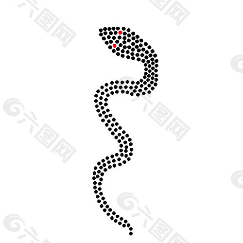 烫钻 动物 蛇 免费素材