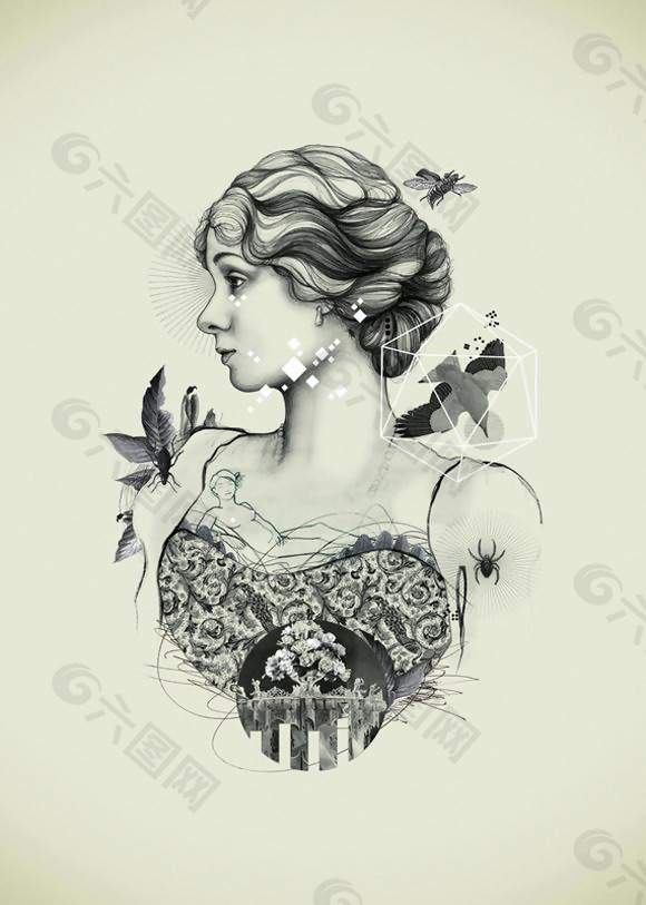 位图 插画 时尚插画 人物插画 插画师 免费素材