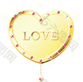 Love情人节心形矢量图06
