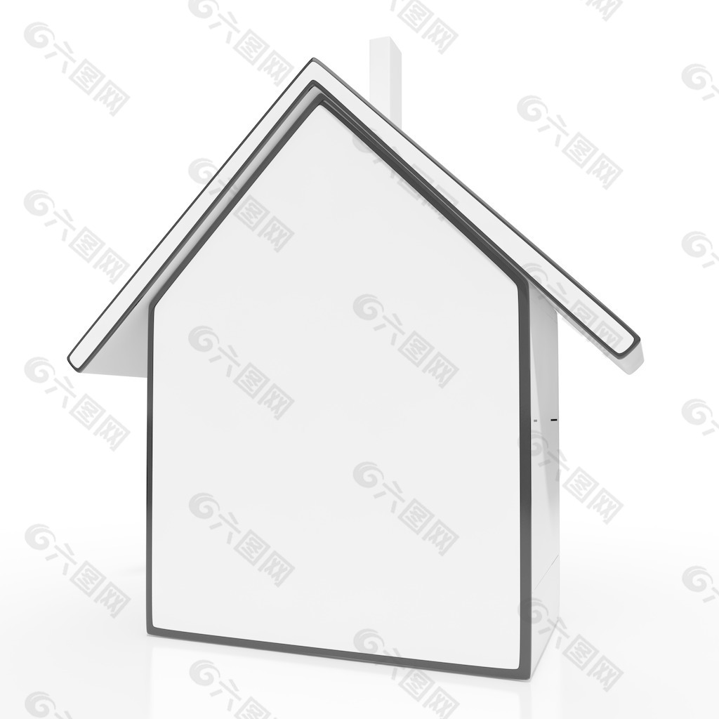 房子图标和空白显示家出售