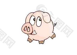 卡通生肖猪年素材-小胖猪矢量图54