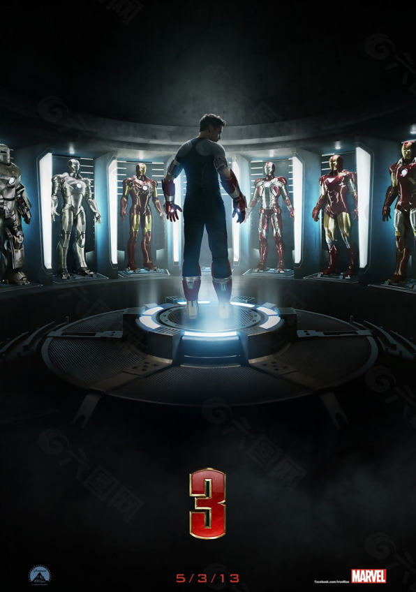 位图 主题 2013电影海报 Iron Man 免费素材