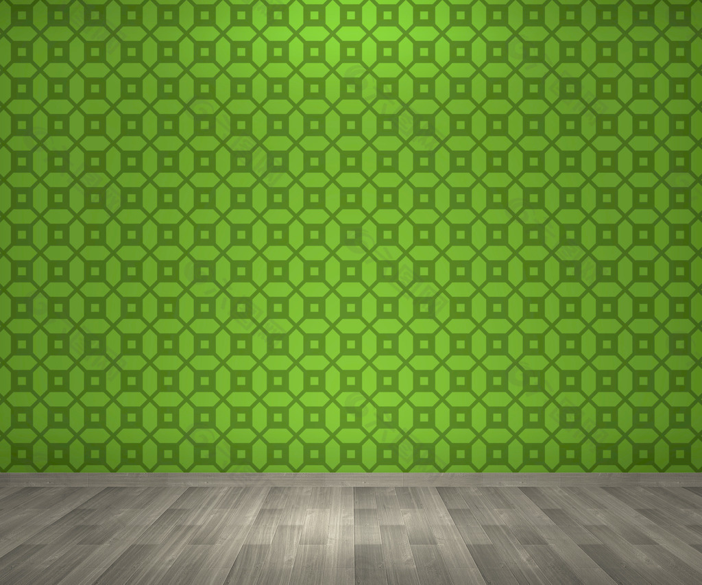 绿色房间背景