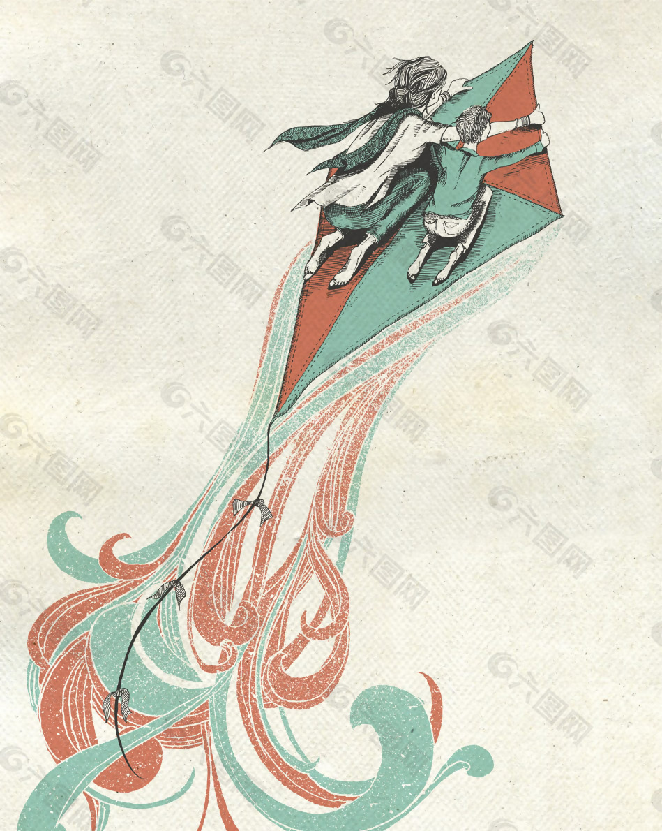位图 插画 时尚插画 插画师 David 免费素材