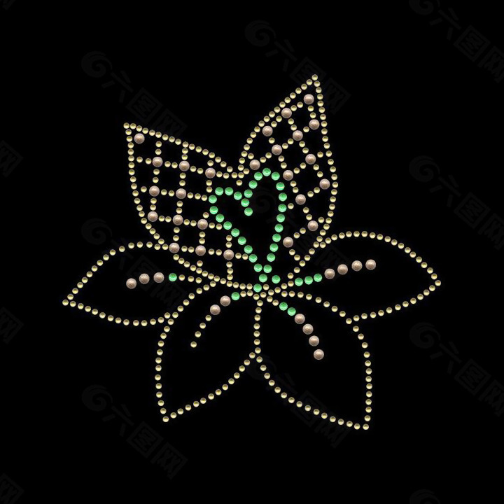 烫钻 植物 花朵 免费素材