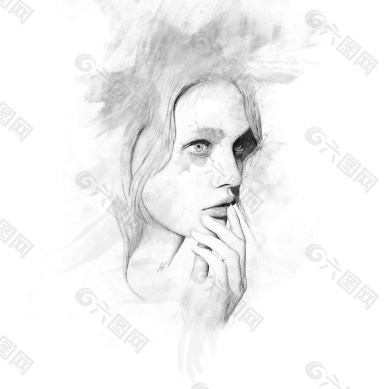 位图 插画 时尚插画 艺术效果 人物插画 免费素材